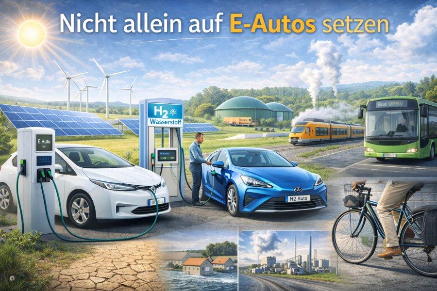 Zu sehen ist Bild 2 zum Beitrag mit dem Thema: Nicht allein auf E-Autos setzen