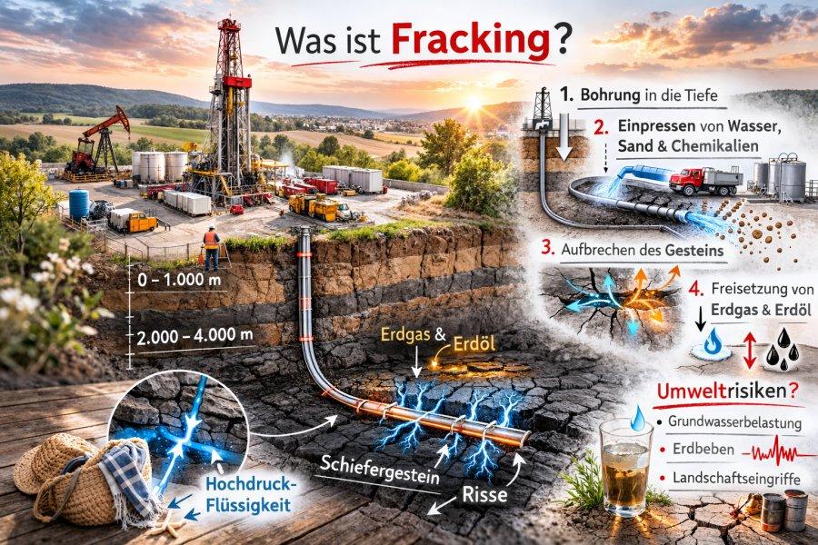 Zu sehen ist Bild 3 zum Beitrag mit dem Thema: Was ist Fracking