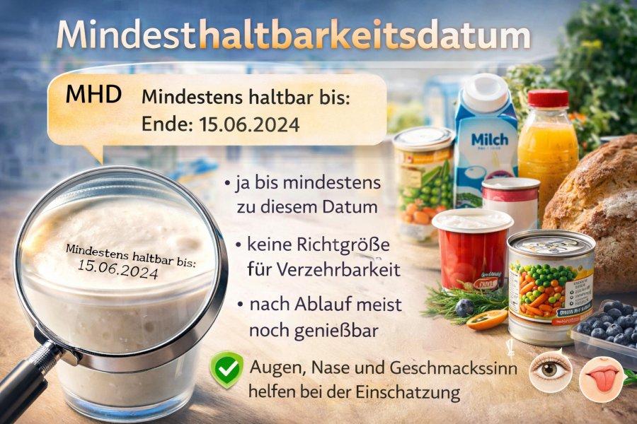 Zu sehen ist Bild 2 zum Beitrag mit dem Thema: Was ist das Mindesthaltbarkeitsdatum (MHD)?