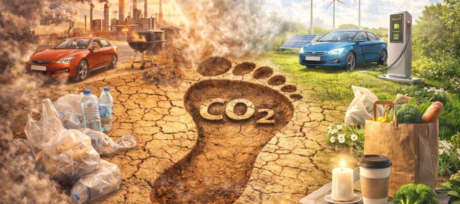 Zu sehen ist Bild 1 zum Beitrag mit dem Thema: Der CO2-Fußabdruck – was ist das