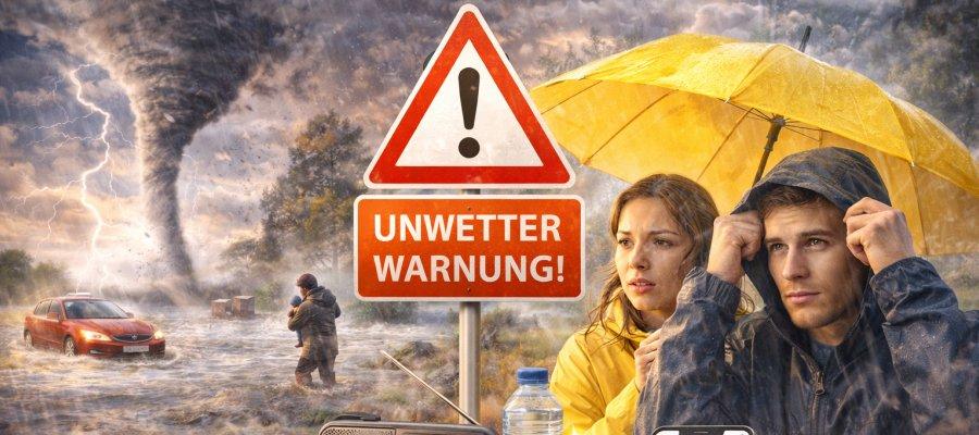 Zu sehen ist Bild 1 zum Beitrag mit dem Thema: Unwetterwarnung - So schützt du dich